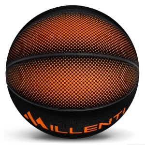 Millenti Basketball Street-Smart Precision Orange - Outdoor-Indoor Basketballs with High-Visibility, Easy-To-Track Designs, Rubber Basketball 29.5 - Orange Basketball BB0307OG  BBPGBORANGE