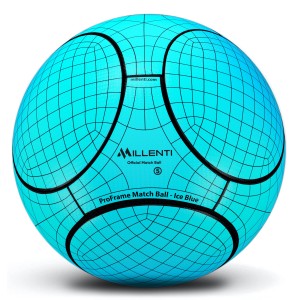 Millenti Soccer Balls Size 5 - ProFrame Official Match Soccer Ball With High-Visibility, Easy-To-Track Designs, Blue SoccerBall, SB0505BU